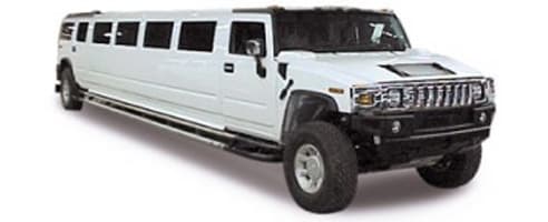 White Hummer H2 Luxury Limousine Main 001