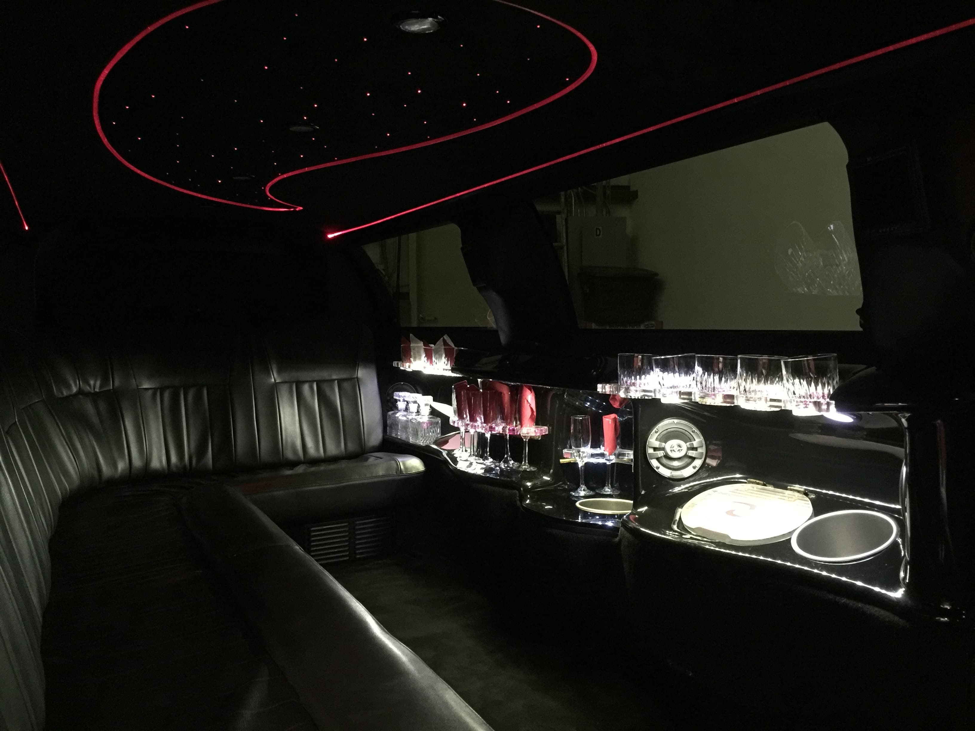 Inside Lincoln Limo