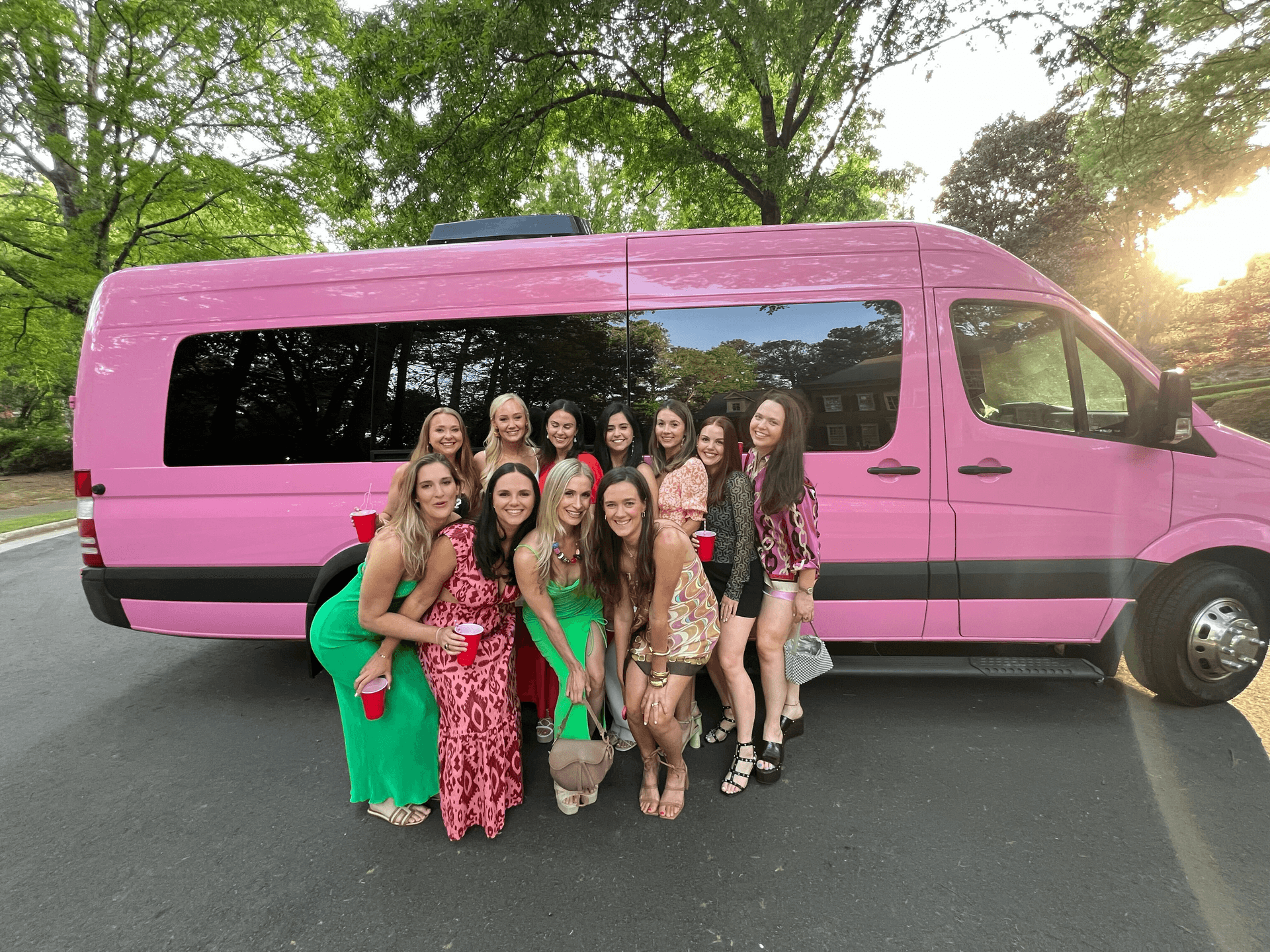 Blue 10-Passenger Hummer Limo