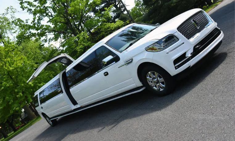 White 6-Passenger Luxury SUV