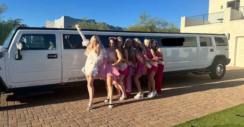 White 14-Passenger SUV Limousine