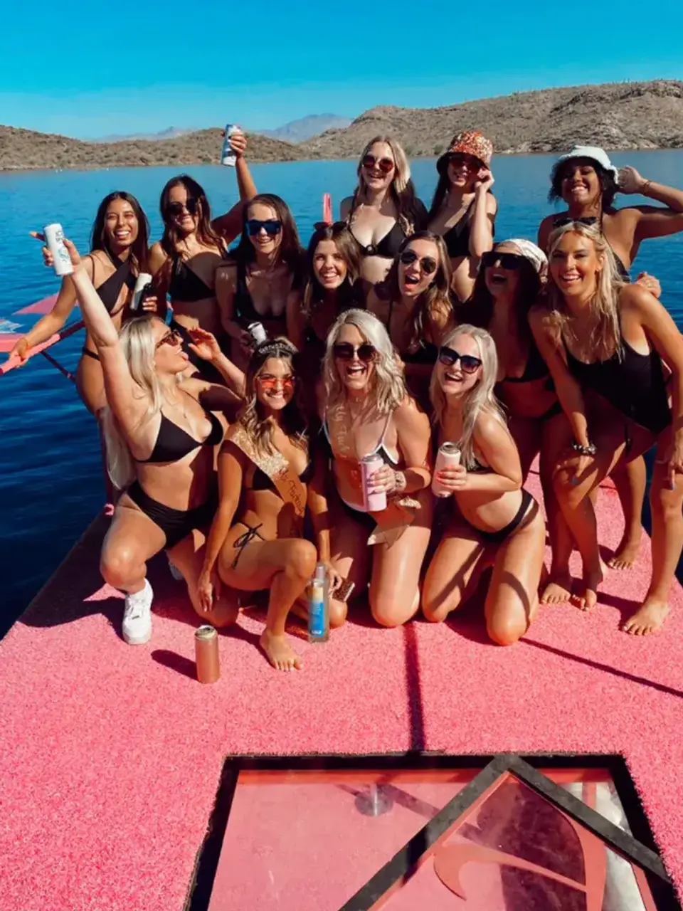 Pink 30-Passenger Party Bus